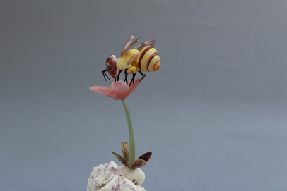 かいのどうぶつえん（昆虫類館）：ミツバチ08